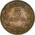 Moneta, Grecia, George I, 5 Lepta, 1882, BB, Rame, KM:54