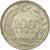 Moneda, Turquía, 100 Lira, 1988, MBC, Cobre - níquel - cinc, KM:967