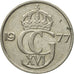 Munten, Zweden, Carl XVI Gustaf, 50 Öre, 1977, ZF, Copper-nickel, KM:855