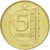 Moneda, Turquía, 5 Kurus, 2009, MBC, Latón, KM:1240