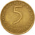 Munten, Bulgarije, 5 Stotinki, 2000, ZF, Brass plated steel, KM:239a