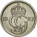 Munten, Zweden, Carl XVI Gustaf, 10 Öre, 1987, FR, Copper-nickel, KM:850