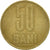 Moneta, Romania, 50 Bani, 2005, Bucharest, MB, Nichel-ottone, KM:192