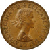 Coin, Great Britain, Elizabeth II, 1/2 Penny, 1963, EF(40-45), Bronze, KM:896