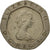 Moneta, Wielka Brytania, Elizabeth II, 20 Pence, 1984, EF(40-45), Miedź-Nikiel