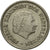 Munten, Nederland, Juliana, 25 Cents, 1950, FR, Nickel, KM:183