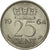 Munten, Nederland, Juliana, 25 Cents, 1964, ZF+, Nickel, KM:183