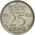 Munten, Nederland, Juliana, 25 Cents, 1962, FR+, Nickel, KM:183