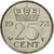 Munten, Nederland, Juliana, 25 Cents, 1972, FR+, Nickel, KM:183