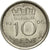 Munten, Nederland, Juliana, 10 Cents, 1966, FR+, Nickel, KM:182