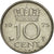 Munten, Nederland, Juliana, 10 Cents, 1975, FR+, Nickel, KM:182