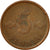 Moneda, Finlandia, 5 Pennia, 1975, MBC, Cobre, KM:45