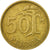 Moneda, Finlandia, 50 Penniä, 1972, BC+, Aluminio - bronce, KM:48
