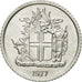Moneda, Islandia, Krona, 1977, MBC, Aluminio, KM:23