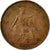 Moneta, Wielka Brytania, George V, Farthing, 1927, EF(40-45), Bronze, KM:825