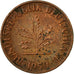 Munten, Federale Duitse Republiek, Pfennig, 1950, Munich, FR+, Copper Plated