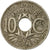 Moneta, Francja, Lindauer, 10 Centimes, 1924, Paris, VF(30-35), Miedź-Nikiel