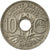 Moneda, Francia, Lindauer, 10 Centimes, 1937, Paris, MBC, Cobre - níquel