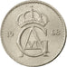 Coin, Sweden, Gustaf VI, 25 Öre, 1968, AU(55-58), Copper-nickel, KM:836