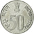 Coin, INDIA-REPUBLIC, 50 Paise, 1988, AU(55-58), Stainless Steel, KM:69