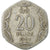 Moneda, INDIA-REPÚBLICA, 20 Paise, 1984, BC+, Aluminio, KM:44