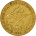 Munten, Staten van Centraal Afrika, 10 Francs, 1984, Paris, ZF, Aluminum-Bronze