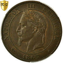 Coin, France, Napoleon III, Napoléon III, 10 Centimes, 1865, Paris, PCGS