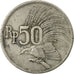 Moneta, Indonesia, 50 Rupiah, 1971, F(12-15), Miedź-Nikiel, KM:35