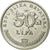 Moneta, Croazia, 50 Lipa, 2001, BB+, Acciaio placcato nichel, KM:8
