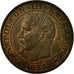 Munten, Frankrijk, Napoleon III, Napoléon III, 5 Centimes, 1855, Paris, PR+