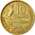 Moneda, Francia, Guiraud, 10 Francs, 1953, Paris, MBC, Aluminio - bronce