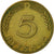 Münze, Bundesrepublik Deutschland, 5 Pfennig, 1949, Stuttgart, S+, Brass Clad