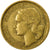Moneda, Francia, Guiraud, 10 Francs, 1954, Paris, MBC, Aluminio - bronce