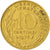 Moneda, Francia, Marianne, 10 Centimes, 1976, Paris, BC+, Aluminio - bronce