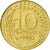 Moneda, Francia, Marianne, 10 Centimes, 1996, Paris, BC+, Aluminio - bronce