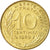 Moneda, Francia, Marianne, 10 Centimes, 1989, Paris, BC+, Aluminio - bronce