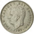 Coin, Spain, Juan Carlos I, 5 Pesetas, 1989, EF(40-45), Copper-nickel, KM:823