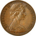 Moneta, Australia, Elizabeth II, Cent, 1972, EF(40-45), Bronze, KM:62