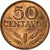 Moneda, Portugal, 50 Centavos, 1977, BC+, Bronce, KM:596