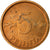 Moneta, Finlandia, 5 Pennia, 1976, EF(40-45), Miedź, KM:45