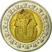 Moneta, Egipt, Pound, 2006/AH1427, Cairo, VF(30-35), Bimetaliczny, KM:940
