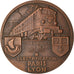 France, Médaille, S.N.C.F, Electrification Paris-Lyon, Railway, 1950, Marcel