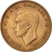 Coin, Great Britain, George VI, 1/2 Penny, 1946, EF(40-45), Bronze, KM:844