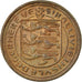 Moneta, Guernsey, Elizabeth II, Penny, 1977, Heaton, VF(30-35), Bronze, KM:27