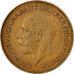 Coin, Great Britain, George V, Farthing, 1931, VF(30-35), Bronze, KM:825