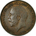 Coin, Great Britain, George V, Farthing, 1925, EF(40-45), Bronze, KM:808.2