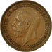 Coin, Great Britain, George V, Farthing, 1928, EF(40-45), Bronze, KM:825