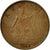 Coin, Great Britain, George V, Farthing, 1928, EF(40-45), Bronze, KM:825