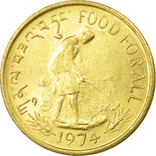 Coin, Bhutan, 20 Chetrums, 1974, EF(40-45), Aluminum-Bronze, KM:39