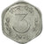 Moneda, INDIA-REPÚBLICA, 3 Paise, 1971, MBC, Aluminio, KM:14.2